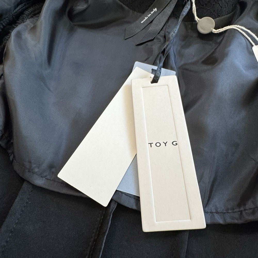 New Toy G Italy Black Lace Jacket Tailored Blazer Size 6‎ US $406 - Picture 14 of 16